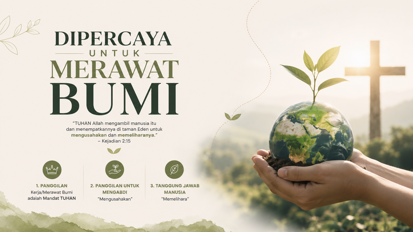 DIPERCAYA UNTUK MERAWAT BUMI