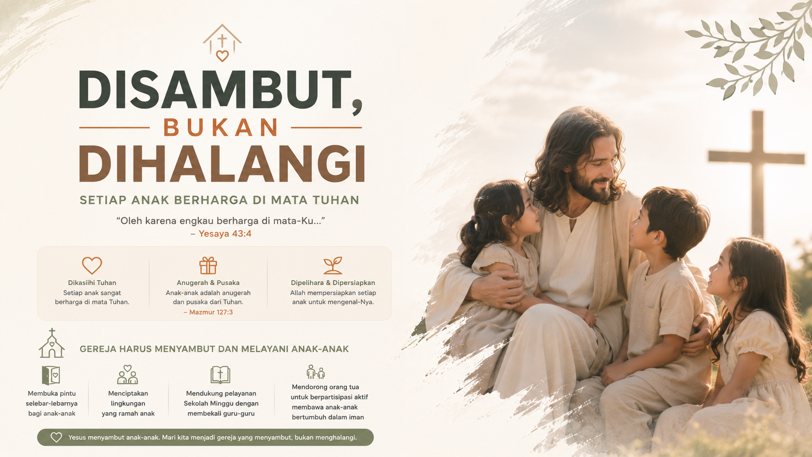 DISAMBUT, BUKAN DIHALANGI