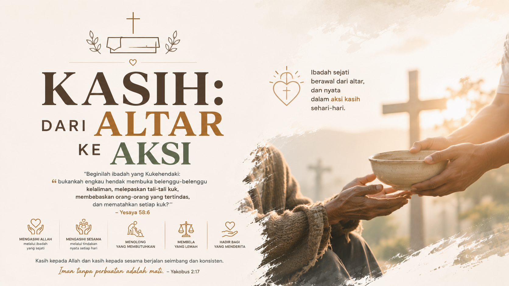 KASIH: DARI ALTAR KE AKSI