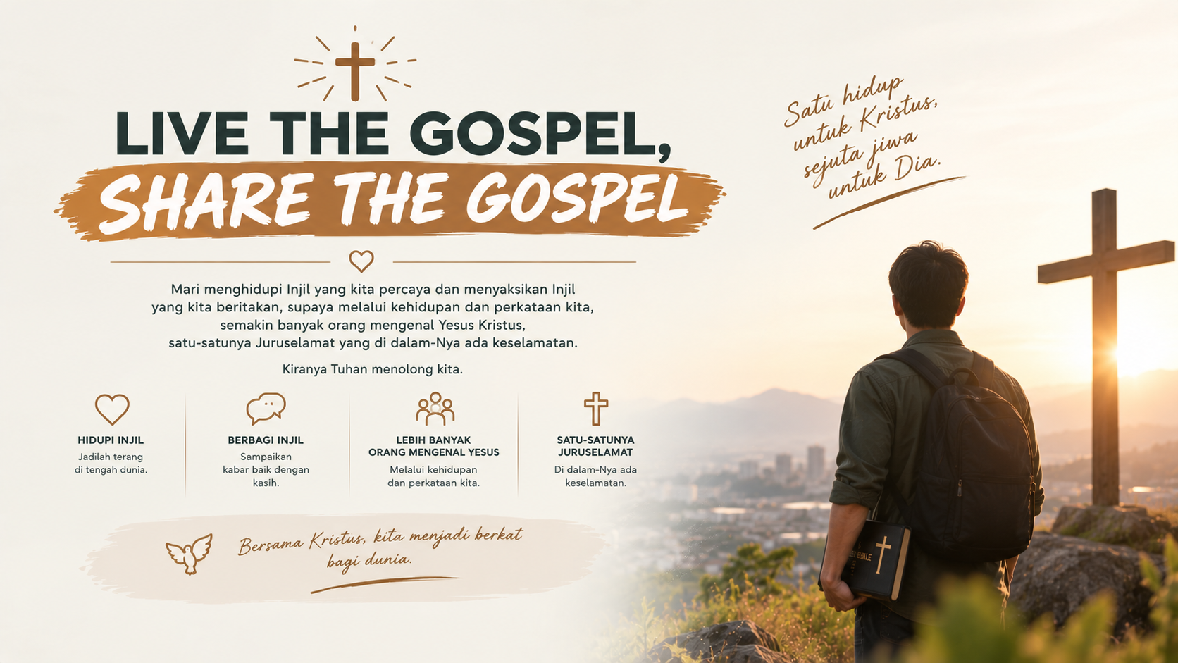 LIVE THE GOSPEL, SHARE THE GOSPEL